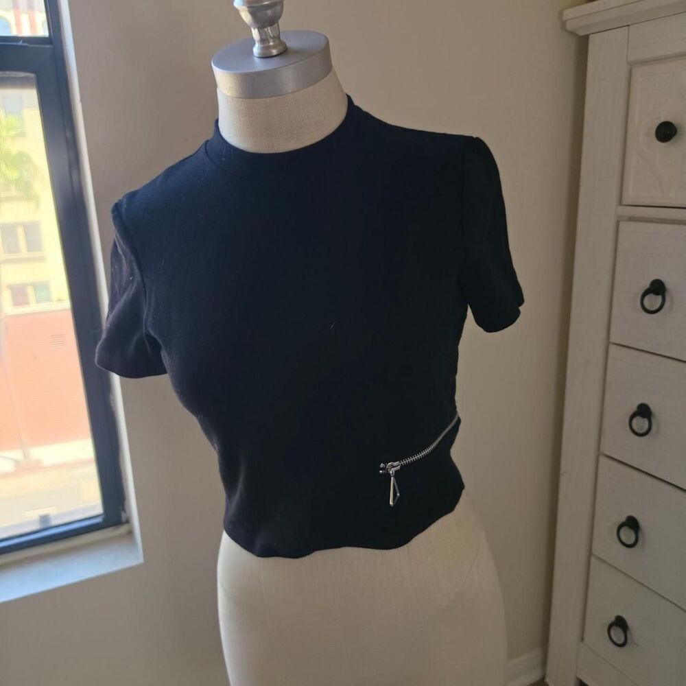 Cheap-monday Women's Black Crop-top